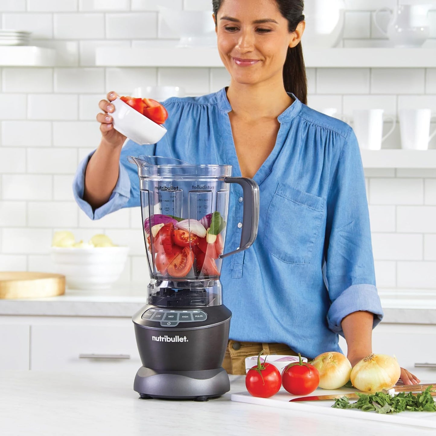 NutriBullet Full Size Blender Combo 1200W - Dark Grey with 9-Piece Set