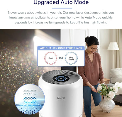 Levoit Core 300S Smart Air Purifier - App Control, 3-Stage Filtration LAP C302S WGC