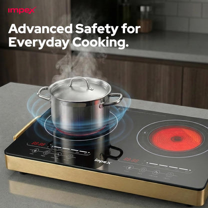 Impex IR2704 Double Infrared Cooktop