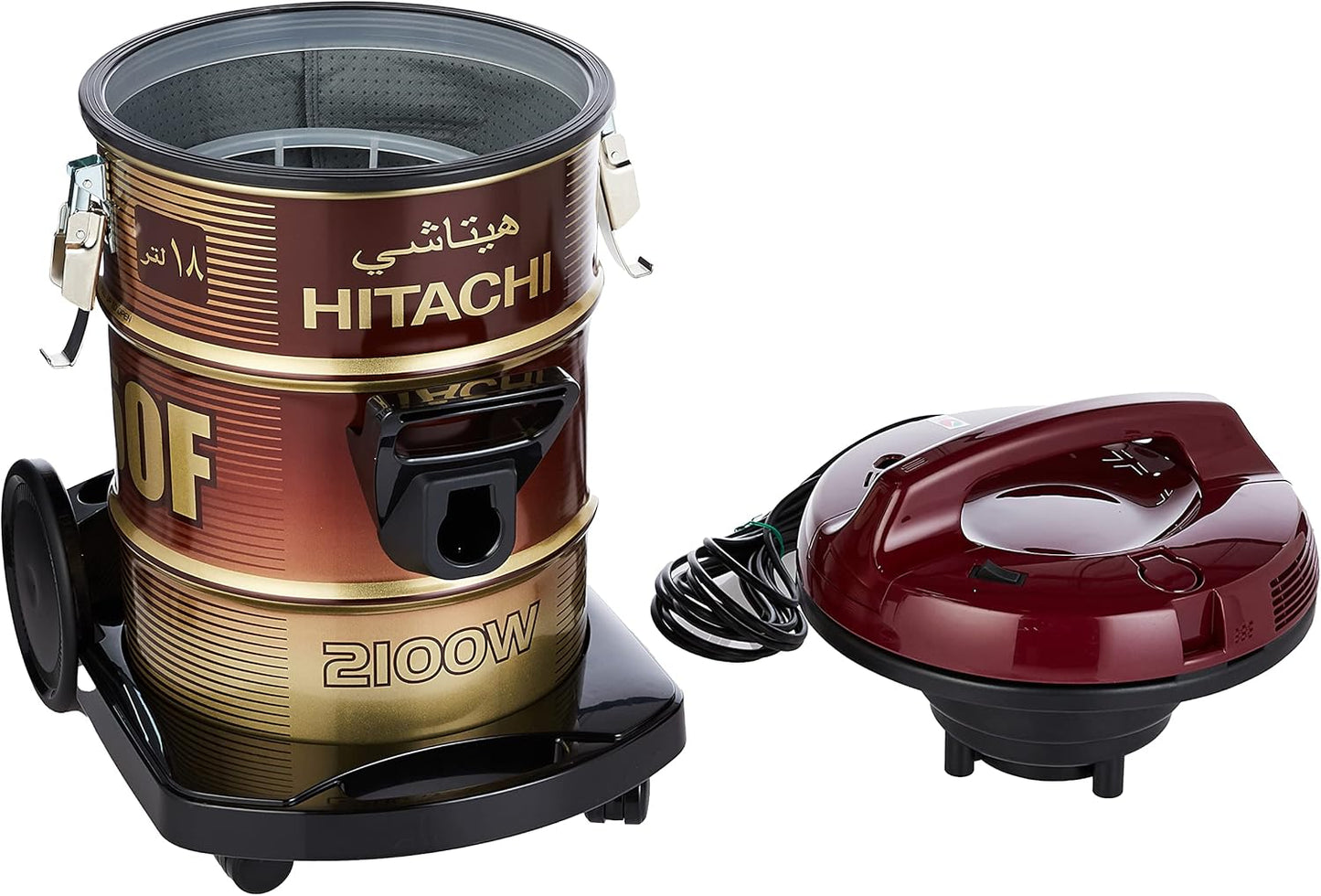 Hitachi CV-950F Pail Can Vacuum Cleaner – 2100W, 18L