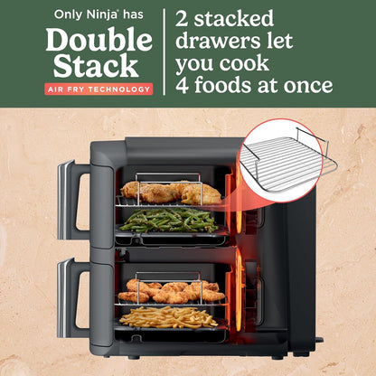 Ninja DoubleStack XL 2-Drawer Air Fryer SL400ME