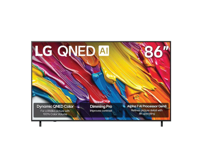 LG 86 Inch Class QNED AI 4K Smart TV 2025 86QNED82