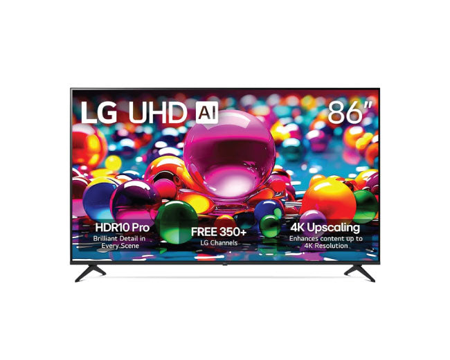 LG 86 Inch Class UHD AI UA77 4K Smart TV 2025 86UA7700