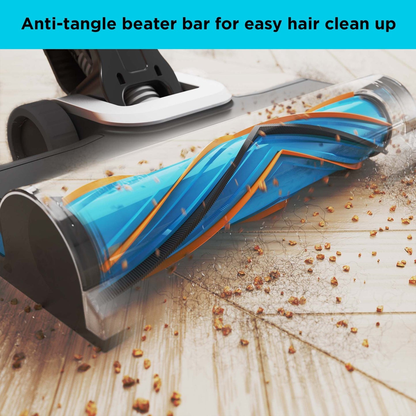 Black+Decker POWERSERIES Extreme MAX anti-tangle beater bar detail