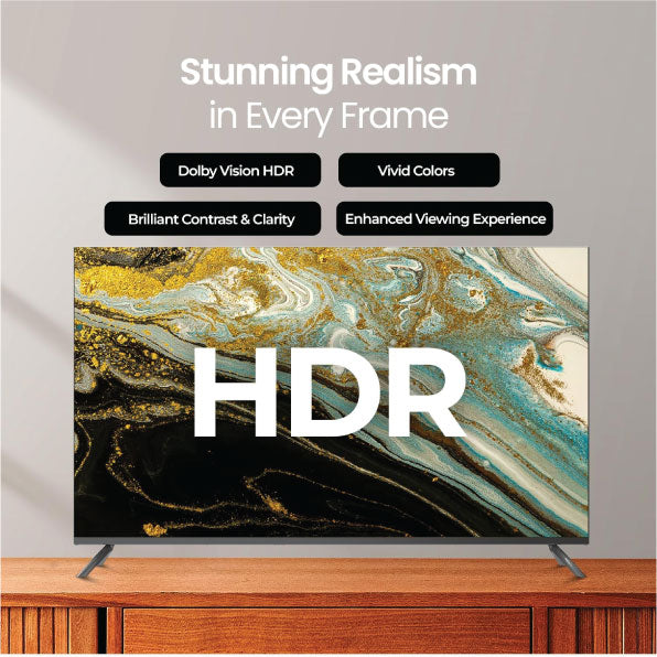 Sansui 32 Inch LED Smart TV with HDR, Dolby Vision S32VAFW