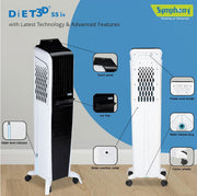 Symphony Diet 3D 55i Tower Air Cooler 55L with Remote 