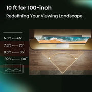 Hisense 100 Inch Class U76 Series QLED 4K Google TV 100U76N