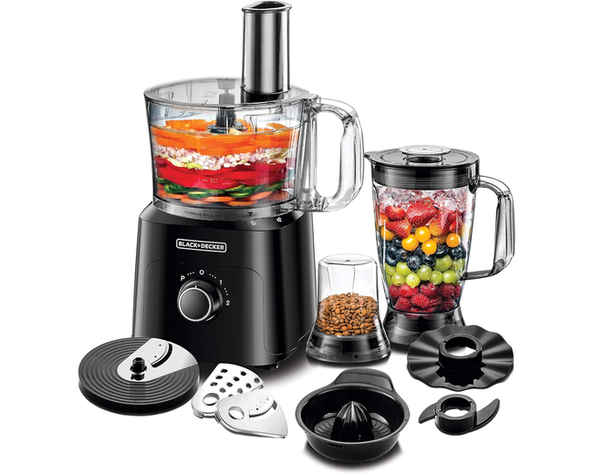 Black+Decker FX775-B5 Food Processor 2L Processing Bowl 1.8L Blender Jar