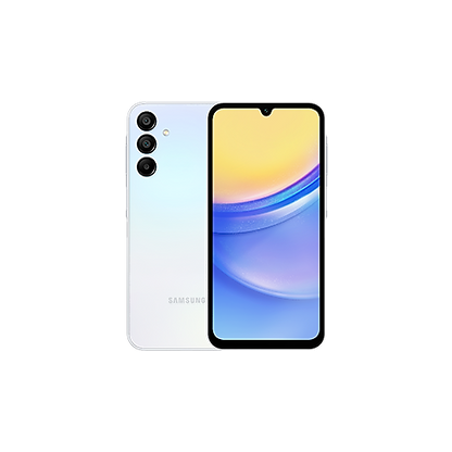 هاتف ذكي سامسونج جالاكسي A15 5G، ذاكرة وصول عشوائي 4 جيجابايت/128 جيجابايت، لون أزرق وأسود