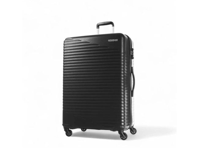 American Tourister Sky Park Suitcase, Small Size 55cm ABS Material Luggage Bag, 360° Spinner Wheels
