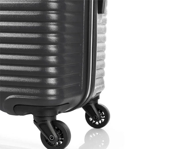 American Tourister Sky Park Suitcase, Small Size 55cm ABS Material Luggage Bag, 360° Spinner Wheels