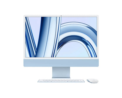 Apple iMac 24 Inch All-in-One M3 Chip 8 Core CPU 10 Core GPU 8GB 512GB - BLUE