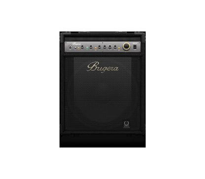 BUGERA 1000-Watt 2-Channel Bass Amplifier with 15 Inch Turbo-Sound Speaker FBQ Spectrum Analyzer BXD15