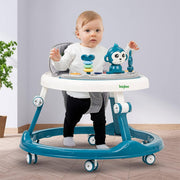 Baybee Drono Baby Walker, 4 Seat Height Adjustable Round Kids Walker with Food Tray & Musical Bar