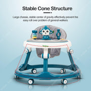 Baybee Drono Baby Walker, 4 Seat Height Adjustable Round Kids Walker with Food Tray & Musical Bar