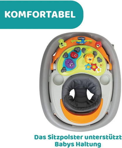 Chicco Walky Talky Baby Walker, Height Adjustable with 3D Game Bar for Kids
