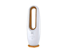 BLACK DECKER 2 in 1 Bladeless Fan, 85cm, 70W Tropical Motor, Cool-White LED Lamp, Remote Control, 60° Wide Oscillation, Low Noise, Wooden Trim FBL85-B5