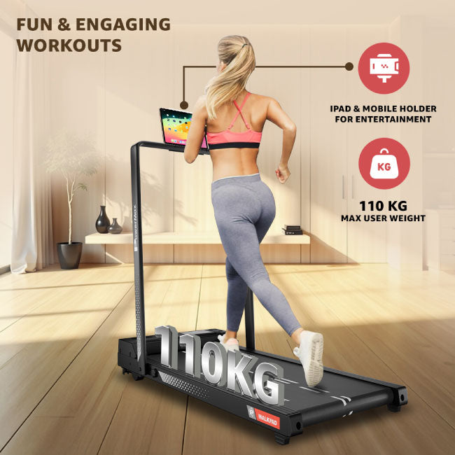 PowerMax WALKPAD Motorized Treadmill with Remote Control HMW04F1