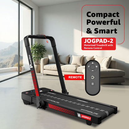 PowerMax Motorized Treadmill with Remote Control JogPad-2