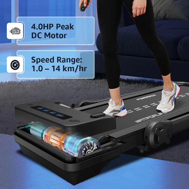PowerMax Motorized Treadmill with Remote Control JogPad-2