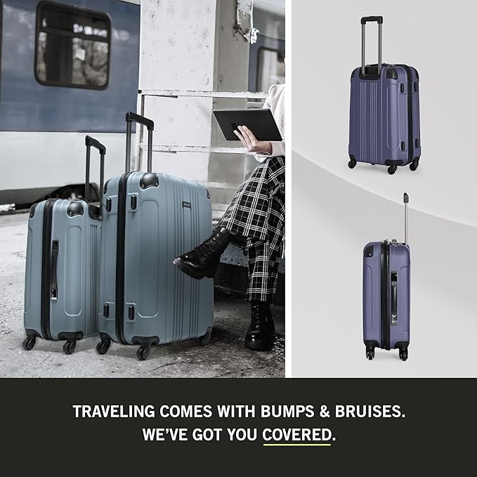 Kenneth Cole REACTION Out of Bounds Lightweight Hardshell 4-Wheel Spinner Luggage Bag