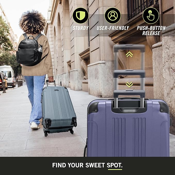 Kenneth Cole REACTION Out of Bounds Lightweight Hardshell 4-Wheel Spinner Luggage Bag