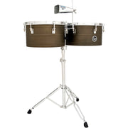LP Latin Percussion Matador M258 14" & 15" Barrio Deep Shell Timbales with Stand