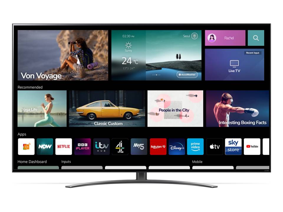 تلفزيون إل جي الذكي QNED QNED81 4K HDR مقاس 65 بوصة
