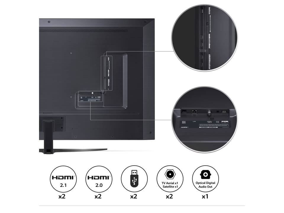 تلفزيون إل جي الذكي QNED QNED81 4K HDR مقاس 65 بوصة