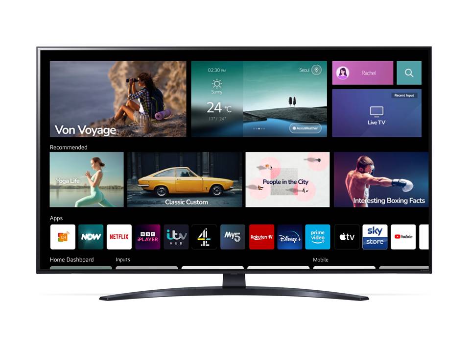 LG 43 Inch NANO76 4K NanoCell Smart TV 43NANO76
