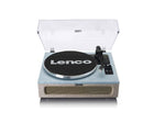جهاز لينوكو Bluetooth Turntable، مكبرات صوت مدمجة 40 واط RMS، مخرج RCA ومدخل AUX LS-440BUBG