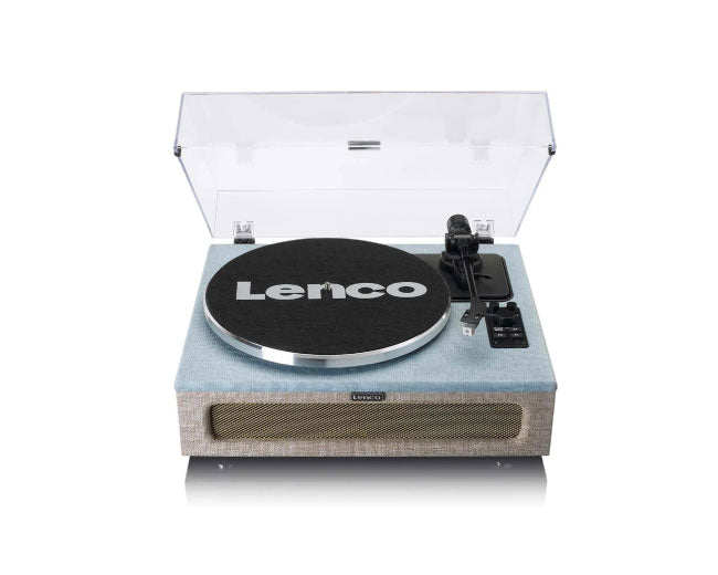 Lenco Bluetooth Turntable, Integrated Speakers 40 Watt RMS, RCA Out and AUX-in LS-440BUBG
