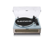 Lenco Bluetooth Turntable, Integrated Speakers 40 Watt RMS, RCA Out and AUX-in LS-440BUBG