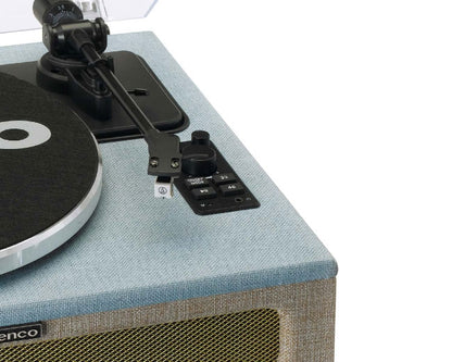 Lenco Bluetooth Turntable, Integrated Speakers 40 Watt RMS, RCA Out and AUX-in LS-440BUBG