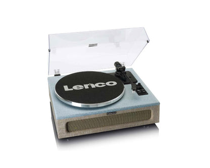Lenco Bluetooth Turntable, Integrated Speakers 40 Watt RMS, RCA Out and AUX-in LS-440BUBG