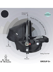 Tres Baby Stroller 3-in-1, Convertible Infant Stroller, Up to 22kg Capacity