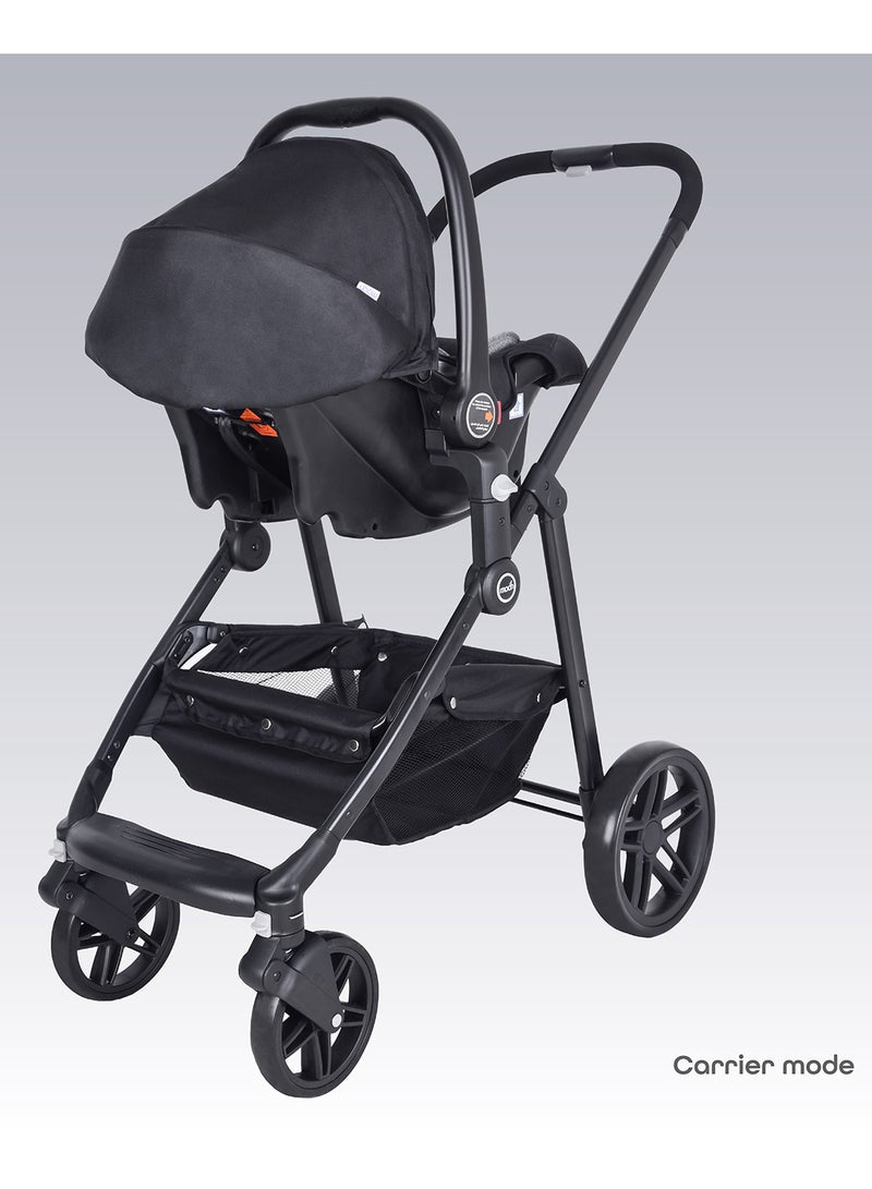 Tres Baby Stroller 3-in-1, Convertible Infant Stroller, Up to 22kg Capacity