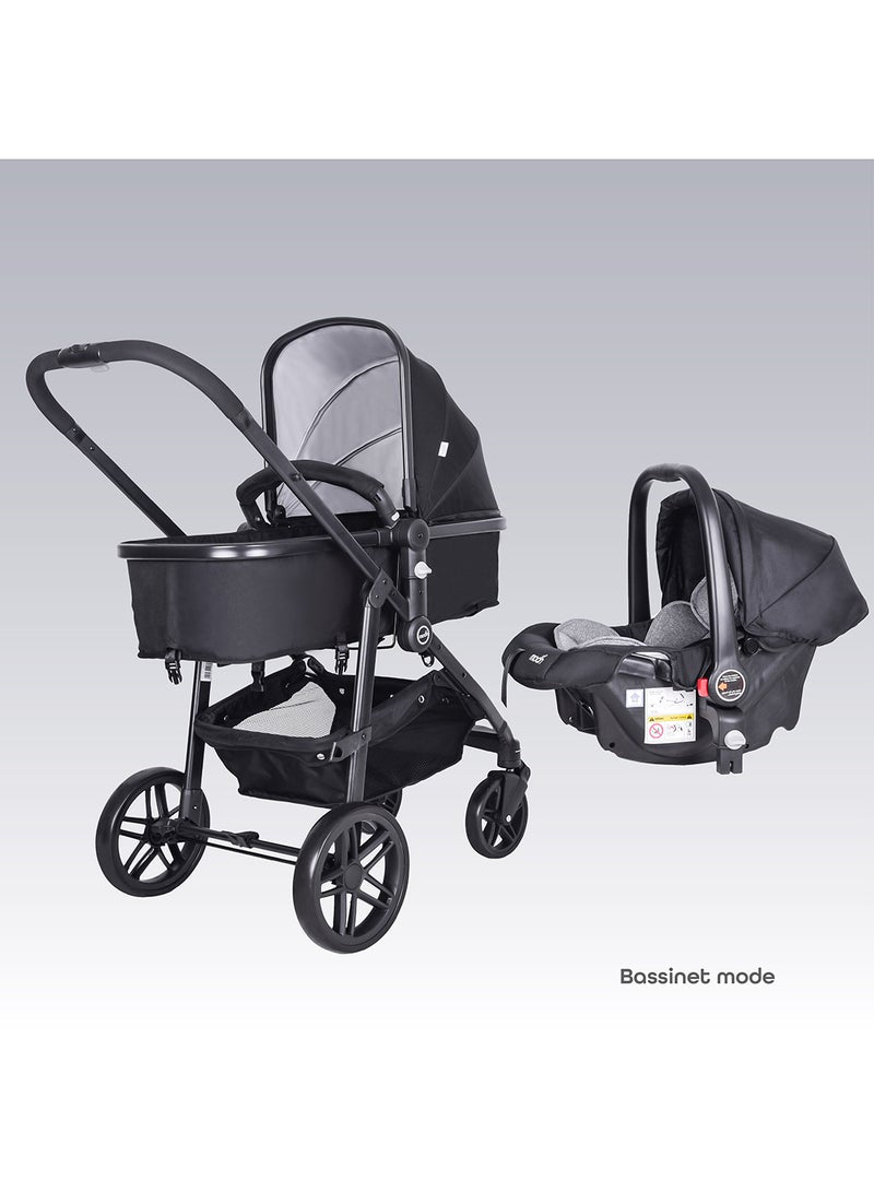 Tres Baby Stroller 3-in-1, Convertible Infant Stroller, Up to 22kg Capacity