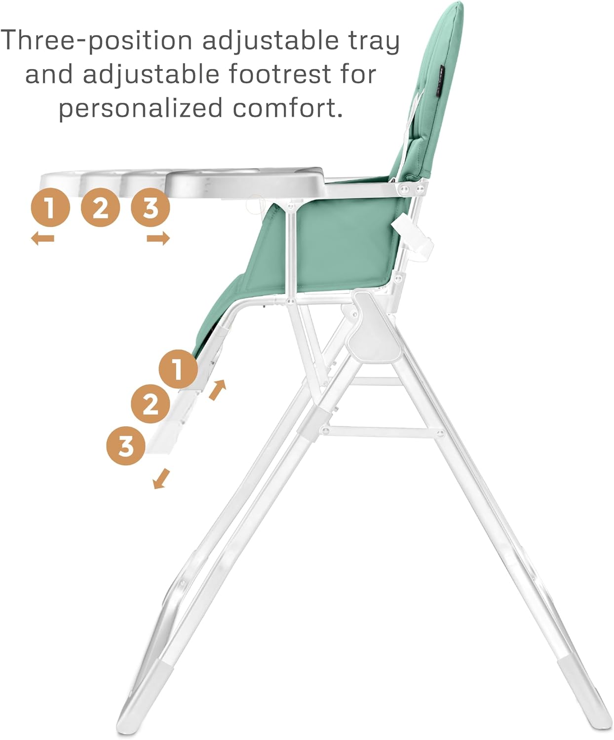 Neobreez CRIS Premium Baby High Chair, Adjustable Lightweight Easy Foldable, Capacity 5Kg
