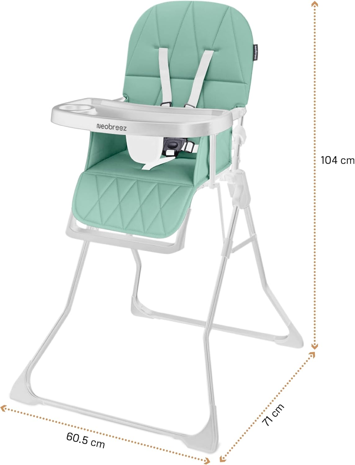 Neobreez CRIS Premium Baby High Chair, Adjustable Lightweight Easy Foldable, Capacity 5Kg