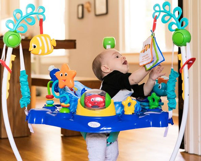 Baby Einstein Neptune Ocean Jumper for Kids, Adjustable 4 Height Position, Suitable for 6-12 Months