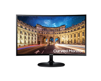 Samsung 24 Inch Monitor CF39 FHD AMD FreeSync Curved Monitor with Super Slim Design C24F396