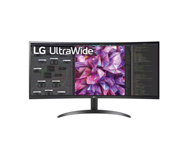 LG 34 Inch Curved UltraWide™ QHD 1440P IPS HDR 10 Monitor with Dual Controller 34WQ60C-B
