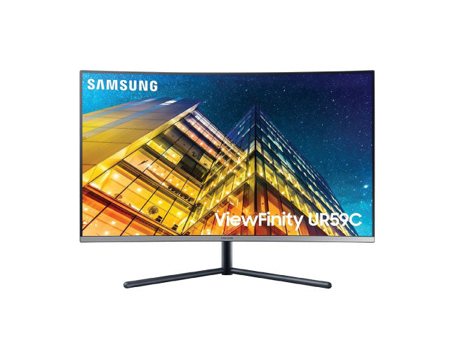 شاشة سامسونج منحنية UHD بحجم 32 بوصة مع 1 مليار لون LU32R591CWP