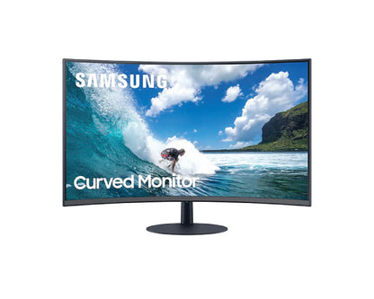 Samsung 32 Inch 75Hz Curved Monitor with Optimal Curvature 1000R C32T550F
