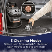 BISSELL SpotClean HydroSteam cleaning upholstery