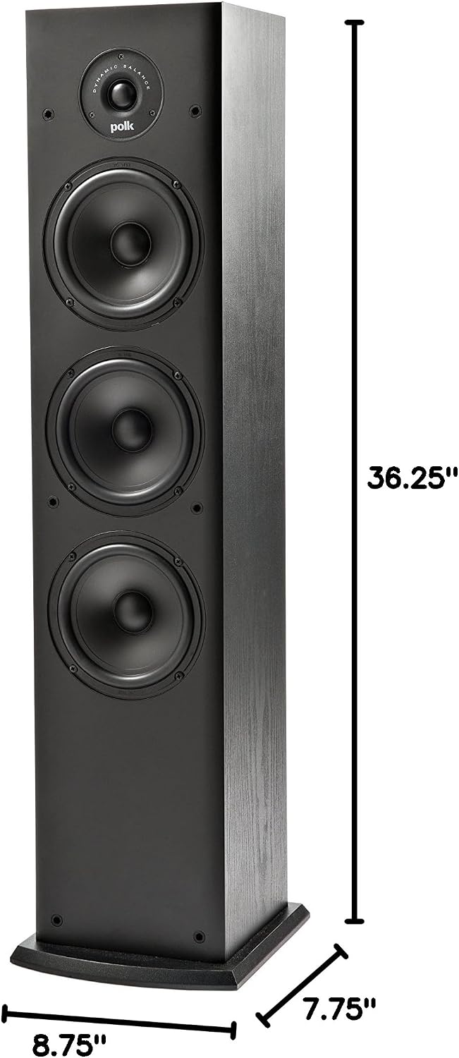 Polk Audio T50 Home Theater 150W Floor Standing Tower Speaker