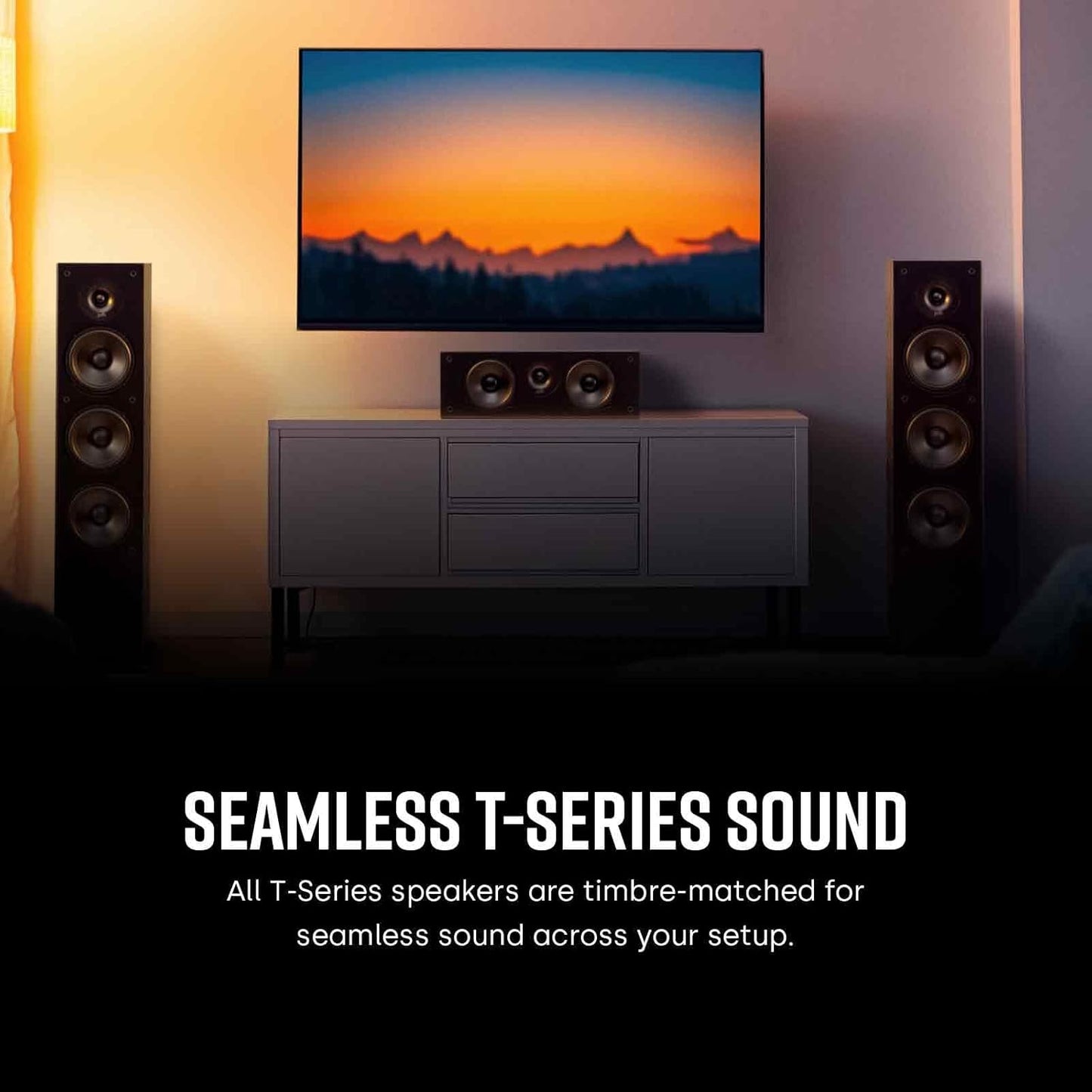 Polk Audio T50 Home Theater 150W Floor Standing Tower Speaker