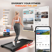 Sperax Walking Vibration Pad with Incline, 2.5HP Low Noise Under Desk Treadmill with App, Remote Control, 265 Lbs Capacity