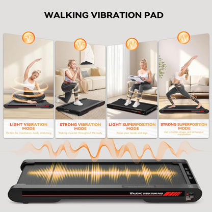 Sperax Walking Vibration Pad with Incline, 2.5HP Low Noise Under Desk Treadmill with App, Remote Control, 265 Lbs Capacity